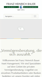Mobile Screenshot of bauer-invest.de